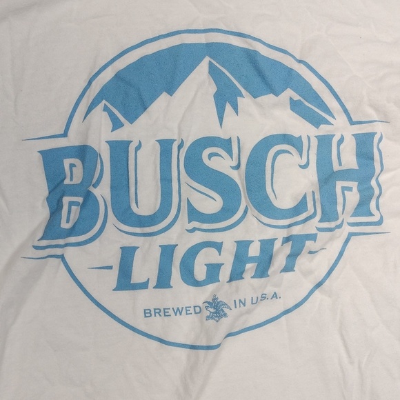 Busch Light White Tee Shirt - Picture 2 of 7
